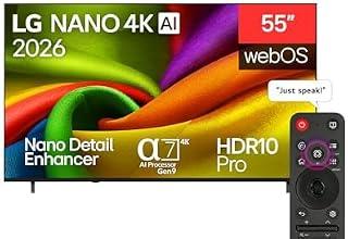LG تلفزيون ذكي 55NU85CB6LA 55 بوصة نانو 4 كيه UHD AI 4K جهاز تحكم عن بعد ماجيك WebOS26 [2026]