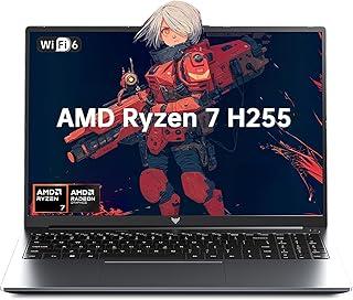 عرض حصري على KAIGERR 16'' Gaming Laptop(New), AMD Ryzen 7 H255 (Beat i5-13420H, 8C/16T, up to 4.9GHz) 24GB DDR5 RAM 512GB SSD Computer with Radeon 780M,Type-C, (GB, 24, GB, 512) (GB, 24, GB, 512) - عروض أمازون السعودية