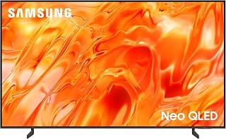تلفزيون سامسونج نيو كيو إل إي دي مقاس 55 بوصة بدقة 4K، طراز QN70H، بدقة 4K، مزود بمعالج نيو كوانتوم QA55QN70HAUXEG، وخاصية رفع مستوى الدقة إلى 4K، وتقنية كيو سيمفوني، ومحتويات مجانية عبر سامسونج تي في