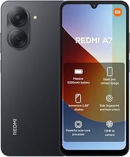 Exclusive Deal on Xiaomi REDMI A7 4G Smartphone, 3GB RAM + 64GB, 6.88" 120Hz Display, 5200mAh Battery, 13MP AI Camera, Octa-Core Processor, Side Fingerprint Sensor, AI Face Unlock, Black | 18 Month Local Warranty - Amazon Egypt Deals