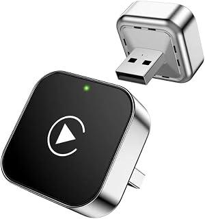 2026 Upgraded Wireless CarPlay & Android Auto Adapter 2 in 1 Converts Factory Wired CarPlay to Wireless, Plug and Play Car Play Adapter, Compatible with iPhone/Android Phones with USB/USB-C Port