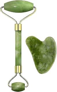 Exclusive Deal on EASYSHOP Facial Massager Jade Roller &amp; Gua Sha Tool Natural Himalayan Stone For Face Neck Healing Skin Wrinkles &amp; Serum Application (Jade-Stone With Guasha) - Amazon Egypt Deals