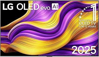 Exclusive Deal on LG OLED77G56LA 77 inch LG OLED evo AI G5 4K VRR 165Hz surround sound with virtual 11.1.2 Smart Dolby Atmos Dolby Vision / HDR10 / HLG TV AI Magic remote webOS25 2025 - Amazon KSA Deals
