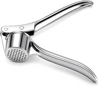 Garlic Press, Stainless Steel Manual Crusher and Mincer with Ergonomic Handle for Garlic Cloves, Compact Easy-Clean Kitchen Tool, Silver, XD-71 - Amazon Egypt Deals