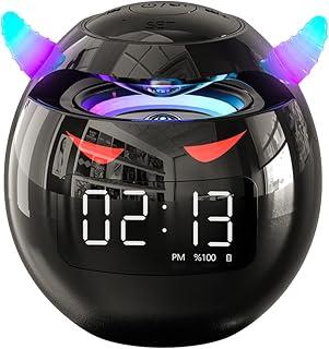 عرض حصري على MAKINGTEC Wireless Bluetooth Speaker, Led Flash Portable Outdoor Bedside Kids Room Alarm Clock Subwoofer Music Tf Player with Microphone Hands-Free Call (Black) - عروض أمازون السعودية