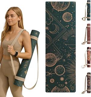 عرض حصري على AURA Wellness - Yoga Mat Cork Eco Friendly, Strap Included, 4mm Thick, Non Slip Exercise Pilates Gym Fitness Mats Natural Sport Workout Equipment for Home Hot Yoga Meditation Training Foldable - عروض أمازون السعودية