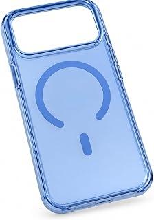 Ultra Clear Hard PC Phone Case Compatible with iPhone 18 Pro, Slim Shockproof Protective Back Cover, Supports Wireless Charging - Blue