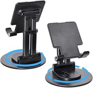 ONCHEER 360°Rotating Phone Holder for Desk, Fully Foldable Cell Phone Stand for Office &amp; Home, Angle &amp; Height Adjustable Tablet Stand for All Smartphones, iPhone, Switch,Tablet 4.6-12.9'', Black - Amazon Egypt Deals