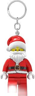 LEGO Iconic Santa Keyring LED Torch Toys Gifts for Children - 76 mm Large Figure (KE189) - 2 CR2025 Batteries Included