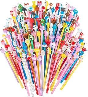 40 Pack Cute Cartoon Pens Animal Writing Pens 0.5 mm Assorted Styles Pens Stationery for Office School Student Kids Present,Classroom, Party Favors, Goodie Bags Fillers, Birthday Day Gifts and Prize
