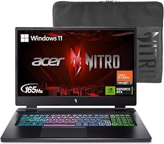Exclusive Deal on Acer Nitro 17 Gaming Laptop | AMD Ryzen 7 7840HS Octa-Core CPU | NVIDIA GeForce RTX 4060 Laptop GPU | 17.3" QHD 165Hz IPS Display | 1TB Gen 4 SSD | Wi-Fi 6E | RGB Backlit KB | AN17-41-R7G3, Black - Amazon Egypt Deals