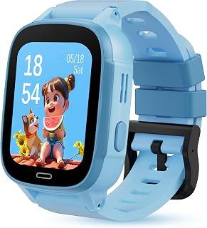 Exclusive Deal on G-Tab WK1 SE 4G GPS Kids Smartwatch 4G SIM Real-Time GPS Tracker Calling, SOS Safety Watch, 1.83 INCH IP67 Waterproof, Up to 4 Days Battery Life Parental Control Smartwatch for Kids (Blue) - Amazon KSA Deals