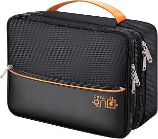 عرض حصري على Tazweeq Electronics Travel Organizer, Double Layer Cable Organizer Bag Waterproof Electronics Accessories Storage Bag for Charger, Phone, Power Bank, Hard Drive, Cord, Tablet - عروض أمازون السعودية