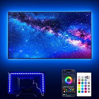 بانغتون فيلا مصابيح LED خلفية للتلفزيون مقاس 65-75 بوصة، RGB بطول 16.4 قدم