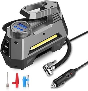 Exclusive Deal on MIKUL Portable Smart Digital Tire Pressure Detection Electric Inflator Pump, 120PSI 12V Air Compressor Tire Inflator for Car,Truck,Ball etc, with Automatic Stop, Preset Tire Pressure, LED Light - Amazon KSA Deals