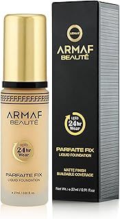 عرض حصري على Armaf Beauté Parfaite Fix Liquid Foundation Makeup - Water Resistant, Lasts Up To 24 Hours | Natural, 27 ml/0.91 fl.oz - عروض أمازون السعودية