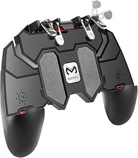 Mobile Game Controller with L1R1 L2R2 Triggers, PUBG Mobile Controller 6 Fingers Operation, Joystick Remote Grip Shooting Aim Keys, for iPhone & Android Phone, ak-66
