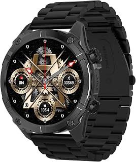 Exclusive Deal on Korean Brand Wapik Y7 Smartwatch with 1.43-Inch AMOLED Display, GPS, Heart Rate Monitor, Zinc Alloy, 35-Day Standby, Multi-Sport Modes (Black) - Amazon KSA Deals