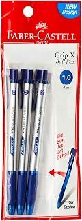 Faber-Castell C Ball Pen Grip X10 1.0 Blister of 3 - Blue
