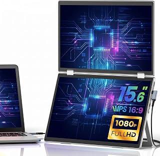عرض حصري على V2Com M2 15.6-inch Folding Dual Monitors, FHD IPS Display, 100% sRGB - عروض أمازون مصر