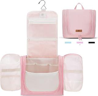 عرض حصري على STORAGE MANIAC Large Toiletry Bag for Women and Men with Hanging Hook Water-resistant Travel Bag Shaving Bag Travel Toiletry Makeup Organizer Bag with Divider for Accessories, Cosmetics, Pink - عروض أمازون مصر