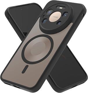 عرض حصري على Magnetic for Huawei Mate 80 Pro Case, Compatible with Mag-Safe, Camera Lens Full Protection, Slim Thin Translucent Matte Shockproof Protective Phone Cover (Black) - عروض أمازون السعودية