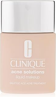 عرض حصري على Clinique Acne Solutions Liquid Foundation Makeup With Salicylic Acid For Dry Combination to Oily Skin Types | Medium Coverage, Natural Matte Finish, Cream Chamois, 1.0 Fl Oz - عروض أمازون السعودية