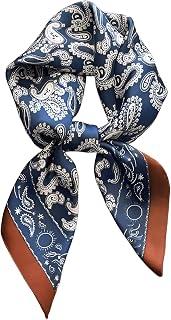 عرض حصري على Head Bandanas Scarf for Women Silk Satin Hair Scarf Lightweight Vintage Fashion Square Neck Scarves Gift - عروض أمازون السعودية
