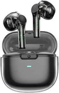 WiWU TWS12 True Wireless Earbuds with Bluetooth 5.3 In-Ear Hi-Fi Stereo Headphones with Pure Bass & Touch Controls Long Battery Life Sport Earbuds with Charging Case - Black