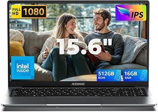 لابتوب اسيماجيك مع ويندوز 11 معالج انتل رباعي النواة (حتى 3.6GHZ) 16GB DDR4 RAM 512GB SSD 15.6 انش FHD IPS هيكل معدني