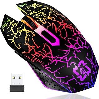 Exclusive Deal on MELOGAGA Bluetooth Mouse Wireless Gaming Mouse, 2.4G Cordless RGB Rechargeable PC Game Mouse Computer Mice for Laptop Desktop -Black - Amazon Egypt Deals