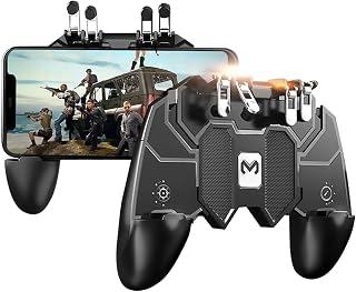 عرض حصري على Newseego Mobile Game Controller, [Upgrade] Phone Controller Gamepad with L1R1 6 Fingers Trigger for Shooter Sensitive and Aim Trigger Controller for Android &amp;amp; iOS for Knives Out - عروض أمازون مصر