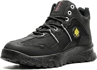Exclusive Deal on Men's Hiking Sneakers Imported High Quality - Fashion Design - Breathable Suede and Mesh - Ultra Light Rubber Pure Sole with Unspeakable Comfort - Amazon Egypt Deals