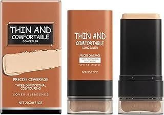 عرض حصري على Matte Finish Foundation Stick with Brush - Makeup for Face &amp; Contour - Full Coverage, Long-Lasting, Blendable, Easy to Apply - Lightweight Stick Color Changing Foundation(Natural) - عروض أمازون السعودية