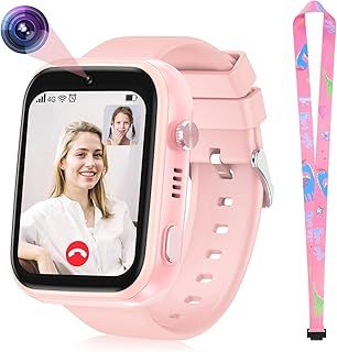 Exclusive Deal on OKYUK Kids Smartwatch 4G with GPS Tracker, Two-Way Calls, SOS Smartwatch with Multiple Desktop Styles to Choose from, for 6-12 Boys Girls (Pink) - Amazon KSA Deals