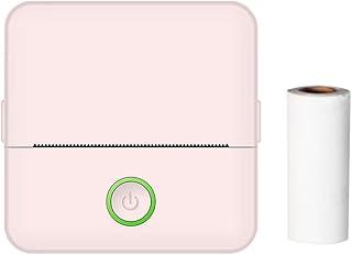 Eacam Pocket Printer Mini Portable Thermal Printer Machine Wireless BT Connection for Picture Label DIY Handcraft List Receipt Paper Instant Sticker Mini Printer with 1 Roll Thermal Paper