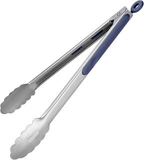 Exclusive Deal on U-Taste 30 cm Stainless Steel Kitchen Tongs for Cooking (Midnight Blue) - Amazon KSA Deals