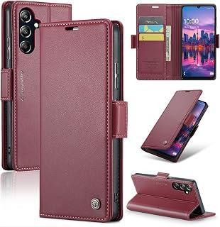 عرض حصري على Phone Case Compatible with Samsung Galaxy A16 Luxury PU Leather Flip Cover 023 Card Slot Holder Cover Compatible with Samsung Galaxy A16 (Red) - عروض أمازون مصر