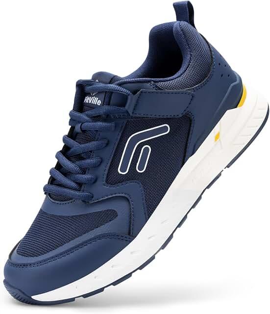 عرض حصري على FitVille Men's Walking Shoes Wide Width Sneaker Running Orthopedic Shoes for Flat Feet Plantar Fasciitis - Rebound Core V7 - عروض أمازون السعودية
