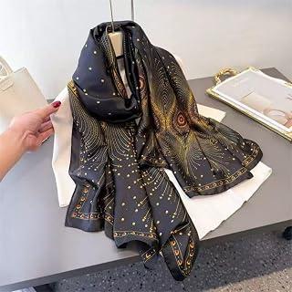 عرض حصري على Long Mulberry Silk Feeling Scarf Lightweight Stain Sunscreen Shawls Wraps for Women - عروض أمازون السعودية