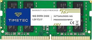 Timetec Premium 16GB DDR4 2400MHz (PC4-2400T) PC4-19200 SODIMM - Non-ECC, Unbuffered, 260 Pin, 1.2V CL17, Memory Module for Laptops, Mini PCs and Computers All in One