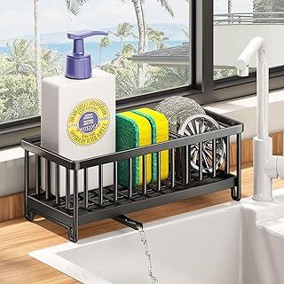 Exclusive Deal on KASTWAVE Sponge Holder for Kitchen Sink, Kitchen Sink Caddy, 304 Stainless Steel Dish Sponge Organizer with Divider, Soap Dispenser Brush Holder Storage - Amazon KSA Deals
