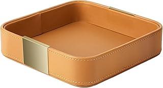 Exclusive Deal on Leather Desktop Storage, Small Catchall Organizer, Decorative Tray for Entryway Table to Hold Jewelry, Watch, Cosmetics, Keys, Phone, Wallet, Home &amp; Office Accessories - Amazon KSA Deals