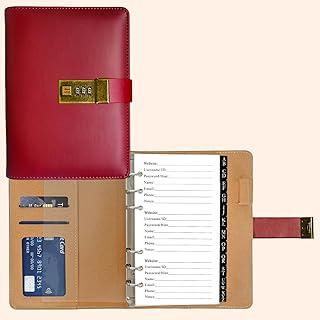 عرض حصري على BTSFTOGET Small Password Book with Alphabetical tabs. 316 Pages Lockable Password Keeper Journal Notebook for Computer &amp; Website Logins, RED Leatherette Hardcover, 7.5in x 5.5in - عروض أمازون السعودية