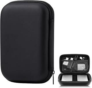 Exclusive Deal on Electronic Accessories Organizer &amp; Hard Shockproof Storage Case - Ideal for Chargers, External Hard Drives, Cables, Speakers, Small Power Banks - Portable for Travel and Business - Black - Amazon Egypt Deals