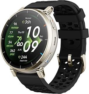 Exclusive Deal on Amazfit Active 3 Premium GPS Running Smart Watch, 1.32" AMOLED Sapphire Display, 12-Day Battery, 4GB, NFC, Offline Maps, 170+ Workout Modes, 5 ATM, Heart Rate &amp; Fitness Tracker for Android &amp; iPhone - Amazon KSA Deals