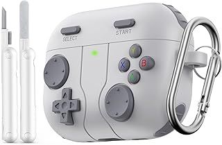 عرض حصري على for AirPods Pro 3 2025 Case with Cleaner Kit: Classic Handheld Game Console Design, Soft Skin Silicone Protective Cover for Apple AirPods 3rd Generation with Keychain (Gray) - عروض أمازون السعودية