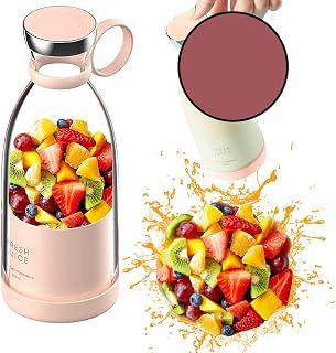 ROCAT Portable Mini Fast Blender, 380ml Fruit Mixer, Kitchen Juicer Cup, Mini Blender, Handheld Travel Blender, with USB Rechargeable, for Shakes, Smoothies, Juice