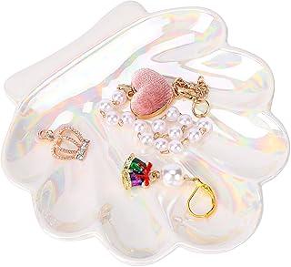 Exclusive Deal on Shell Jewelry Tray, Pendant Tray, Glass Jewelry Dish, Key Tray for Entryway, Ring Tray for Jewelry, Seashell Jewelry Dish for Home Bathroom Decor, Seashell Jewelry Bowl Gift for Women Girls - Amazon KSA Deals