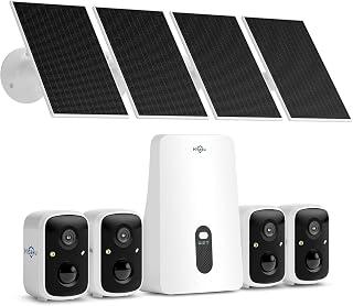 Exclusive Deal on Hiseeu 2K Solar Wireless Outdoor Security Camera, 5G/2.4G WiFi, 4-Cam, 10CH - Amazon KSA Deals